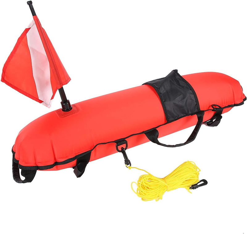 RiToEasysports Tauch-Float-Ball, Tauchen Inflation Torpedo Boje Signal-Float-Ball & Flagge Zum Tauch