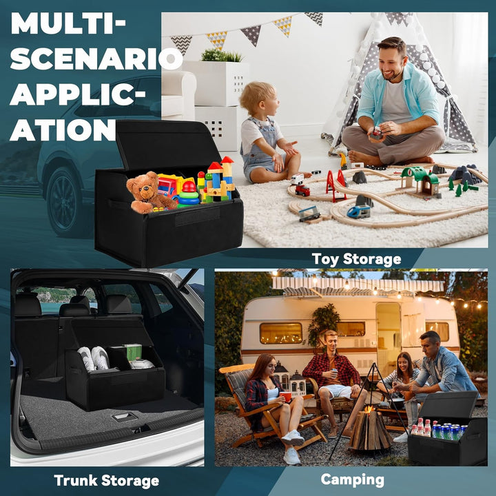 Auto Kofferraum Organizer Wasserdicht Kofferraumtasche Kofferraum Box Faltbare Leder Aufbewahrungsbo