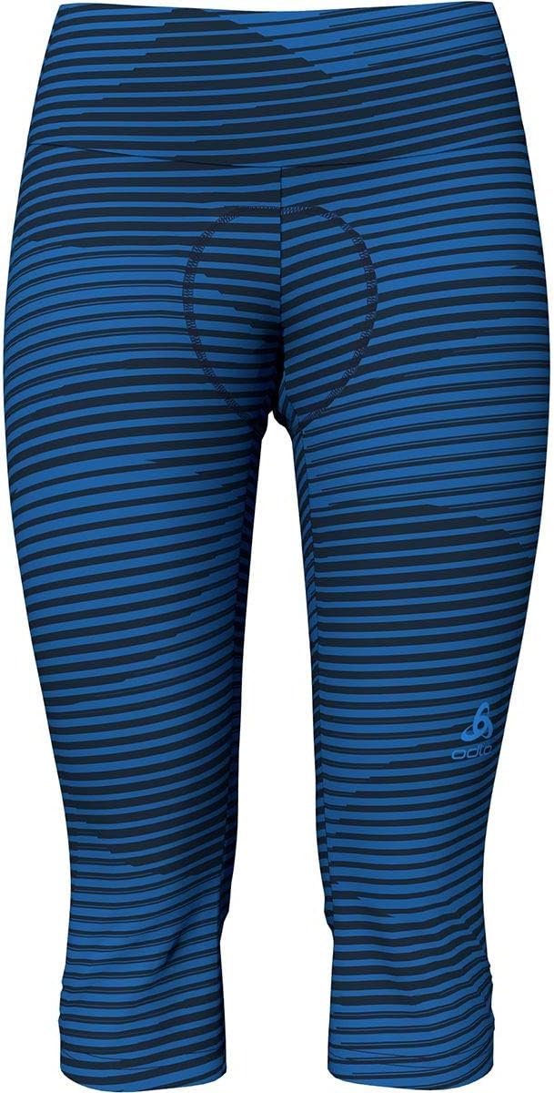 Odlo Damen Zeroweight 3/4 Tights S Amparo Blue - Diving Navy, S Amparo Blue - Diving Navy