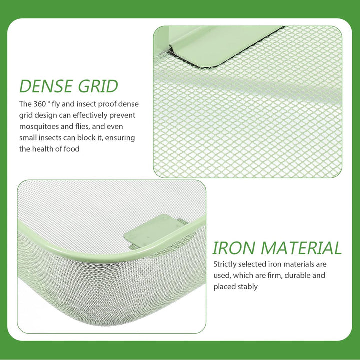 HEMOTON Eisen Lebensmittel Abdeckung Haube Fliegenhaube Metall Abdeckhaube Fliegenhauben Für Lebensm