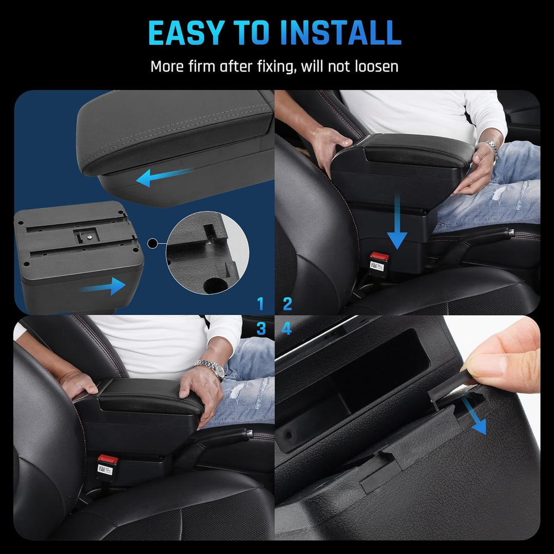 Armrest Box For Dacia Duster II 2018 2019 2020 2021 2022 Center Console Storage with Cup Holder Arm