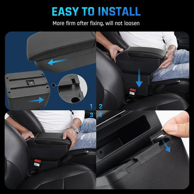 Armrest Box For Dacia Duster II 2018 2019 2020 2021 2022 Center Console Storage with Cup Holder Arm