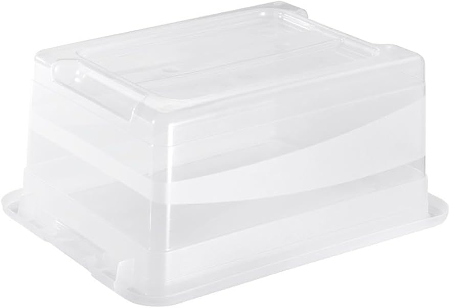 keeeper Aufbewahrungsbox mit Deckel und Schiebeverschluss, 39,5 x 29,5 x 17,5 cm, 12 l, Cornelia, Tr