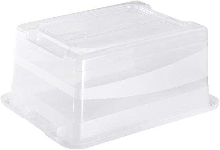 keeeper Aufbewahrungsbox mit Deckel und Schiebeverschluss, 39,5 x 29,5 x 17,5 cm, 12 l, Cornelia, Tr