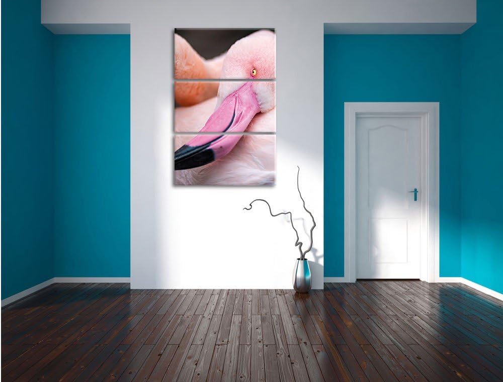 Pixxprint Aufblühende Sonnenblume als Leinwandbild/Grösse: 3 Teilig (120x80) / Wandbild/Kunstdruck/f