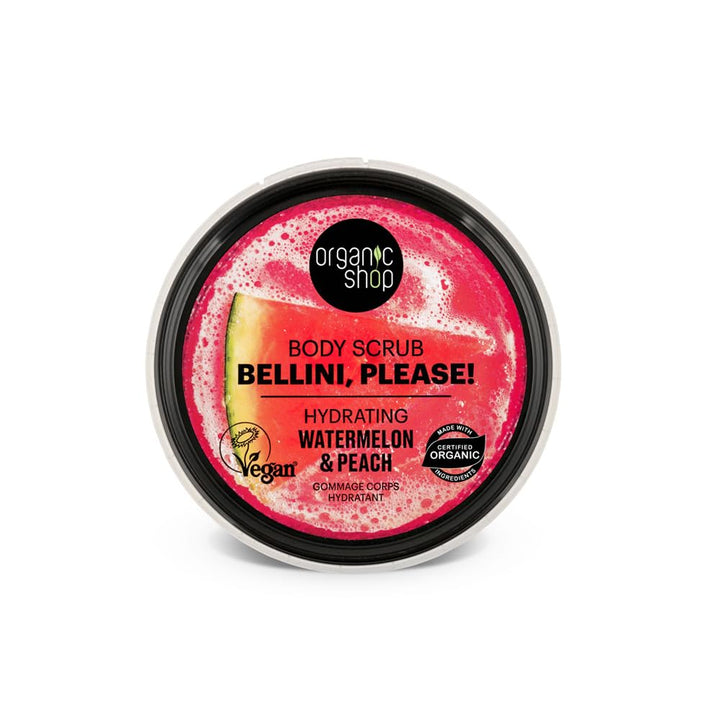 Organic Shop Hydrating Bellini, Please! Körperpeeling Wassermelone & Pfirsich (250 ml) Wassermelone