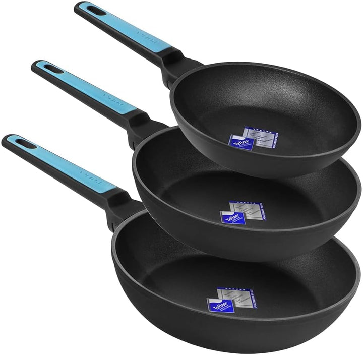 Cecotec Bratpfannen-Set Polka Platinum 20-24-28 Bucket Set Thunder (Platinum Kollektion, 20-24 - 28