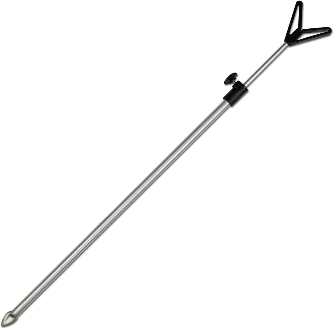 Rutenhalter Teleskop mit U/V Auflage 50-90cm Aluminium Erdspiess Rutenständer Rod 4x Rutenhalter mit