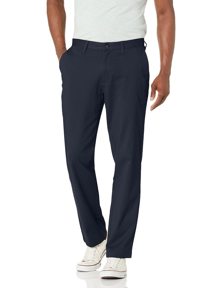 Nautica Herren Hose, Business/Leger Klassische Passform, Flache Vorderseite, Stretch, Solide Chino D