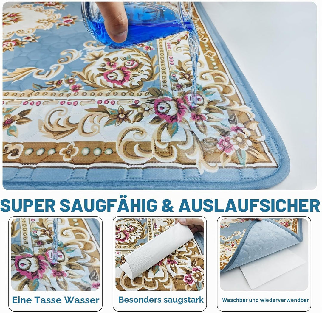 Waschbare Pinkelpads für Hunde,2 Stück,super saugfähig,wiederverwendbar,Welpenunterlagen 60x45cm,sch