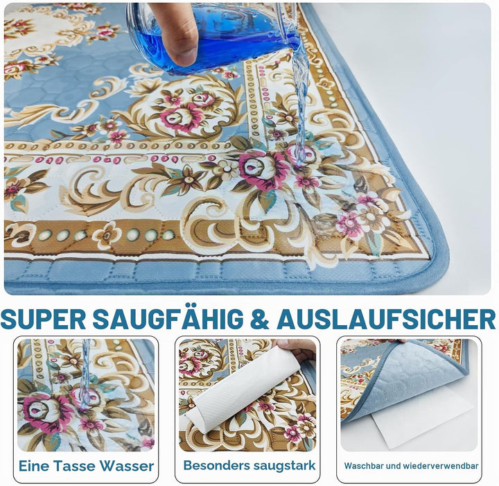 Waschbare Pinkelpads für Hunde,2 Stück,super saugfähig,wiederverwendbar,Welpenunterlagen 60x45cm,sch