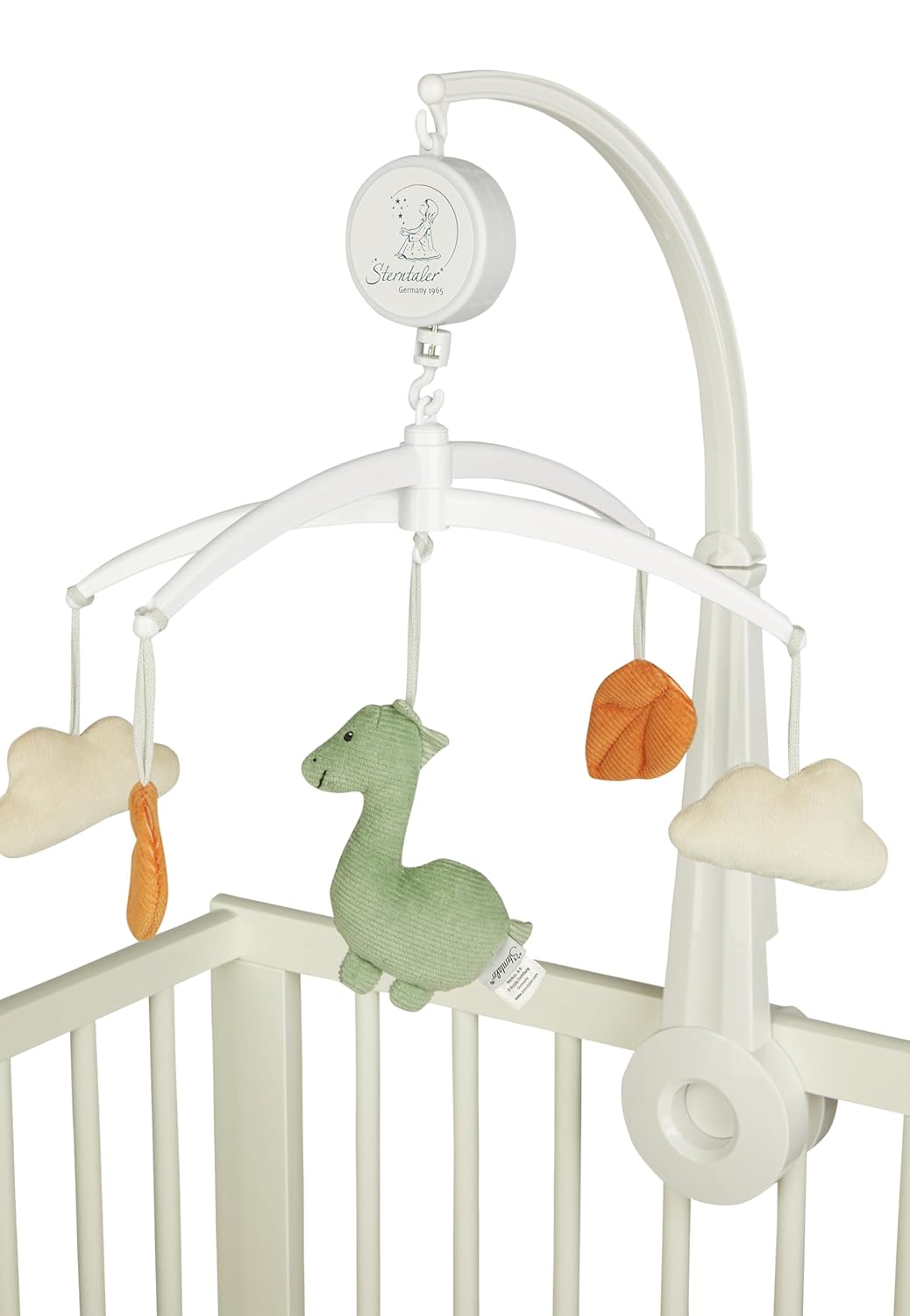 Sterntaler Mobile Dino Rexi - Baby Mobile mit Plüschfiguren aus weichem Feincord & Flausch wattiert
