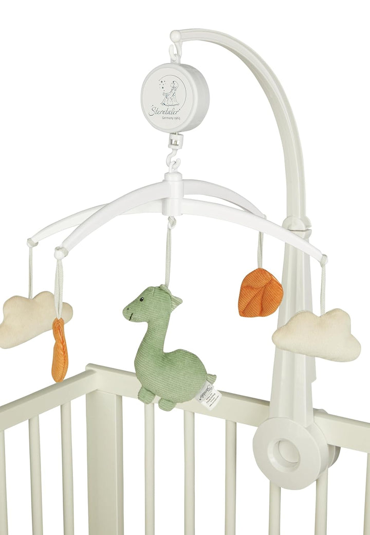 Sterntaler Mobile Dino Rexi - Baby Mobile mit Plüschfiguren aus weichem Feincord & Flausch wattiert