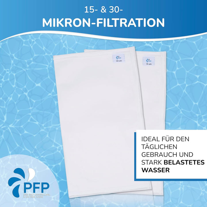 Filterbeutel, kompatibel mit Pools von Desjoyaux, 15 und 30 Mikrometer