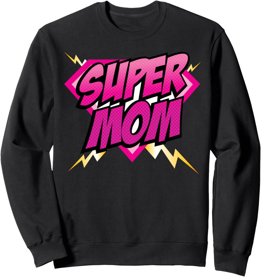 Super Mom Superheld Mom Comic-Frauen Sweatshirt