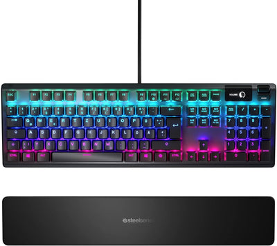 SteelSeries Apex 5 - Hybrid-Mechanische Gaming Tastatur - Tastenweise RGB-Beleuchtung - Oled Smart-D