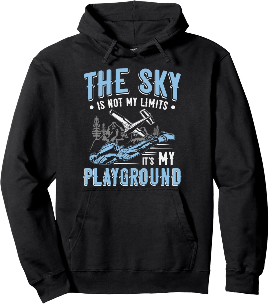 Lustiges Fallschirmspringen mit dem Spruch, dass der Himmel Pullover Hoodie