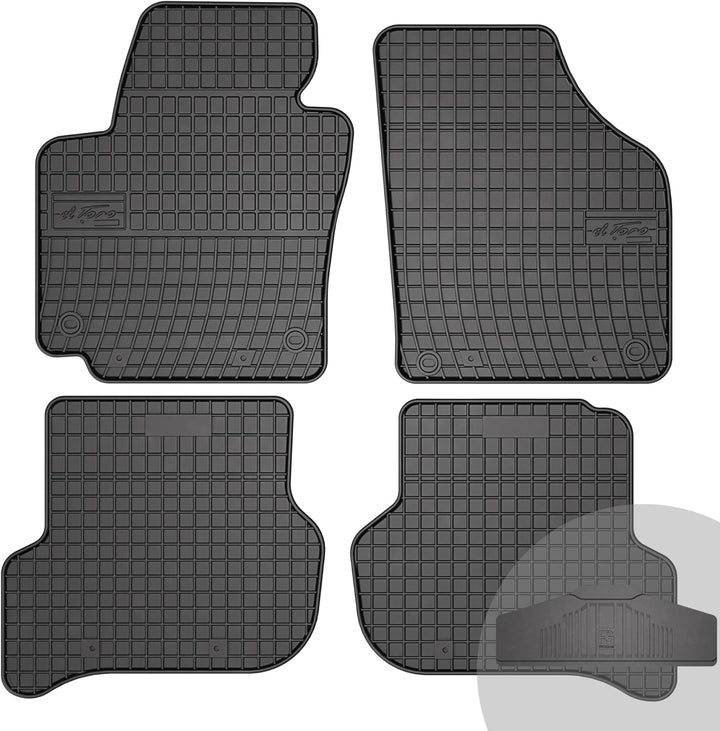 FROGUM El Toro Gummimatten Ganzjähriges-Set von Autofussmatte Auto Fussmatten für SEAT Altea 2004-20