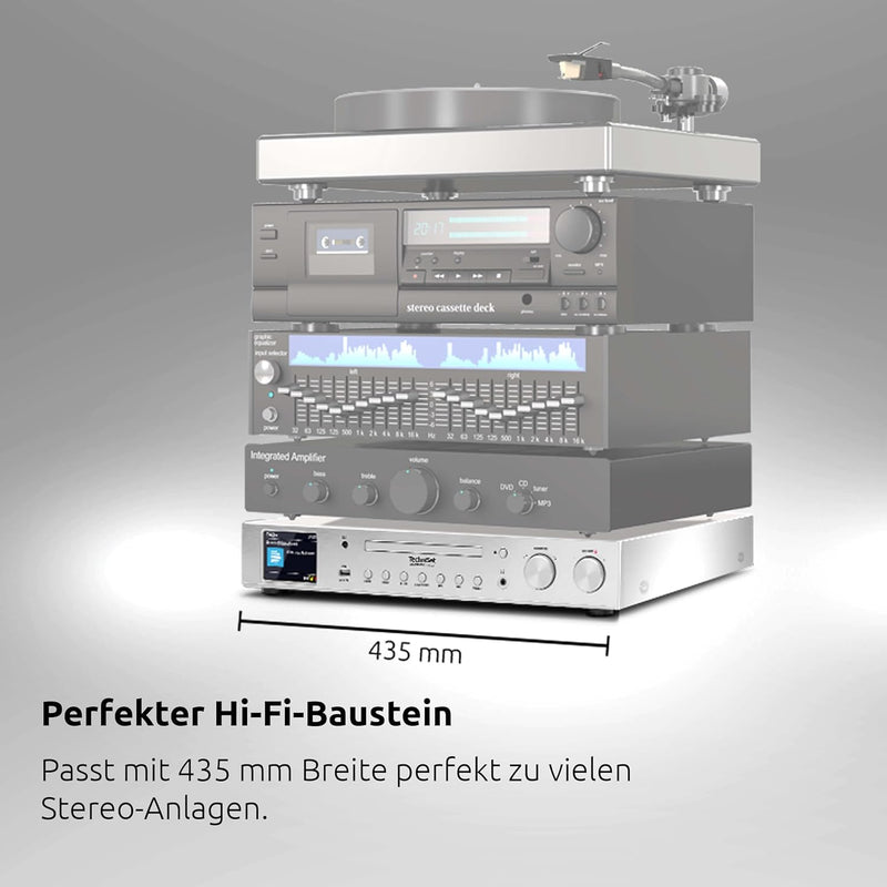 TechniSat DIGITRADIO 143 CD (V3) – Digital HiFi-Tuner, Internetradio (DAB+, UKW, Bluetooth-Audiostre