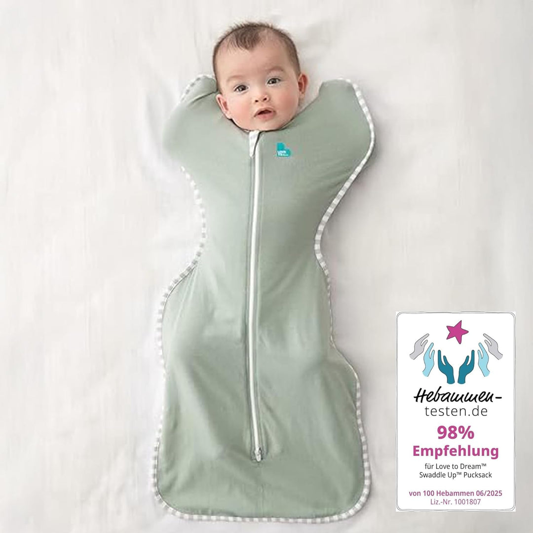 Love To Dream Pucksack Lite, Baby Erstausstattung Small (3,5-6 kg), ideal für warme Temperaturen 24-