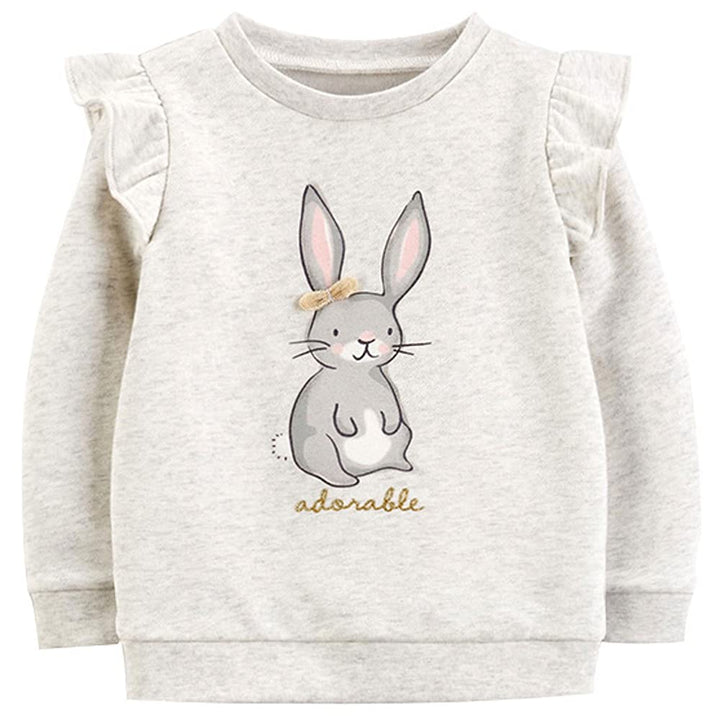 Little Hand Mädchen Sweatshirt für Kinder Baumwolle Top Casual Jumper Kleinkind Langarm Pullover 110
