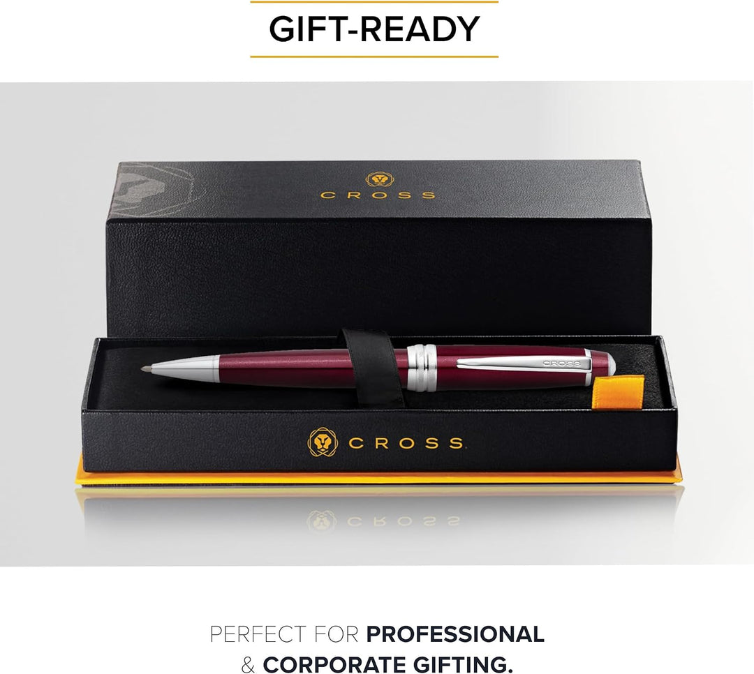 Cross Bailey Kugelschreiber (Drehmechanik, Schreibfarbe schwarz, Strichstärke M, inkl. Premium-Gesch