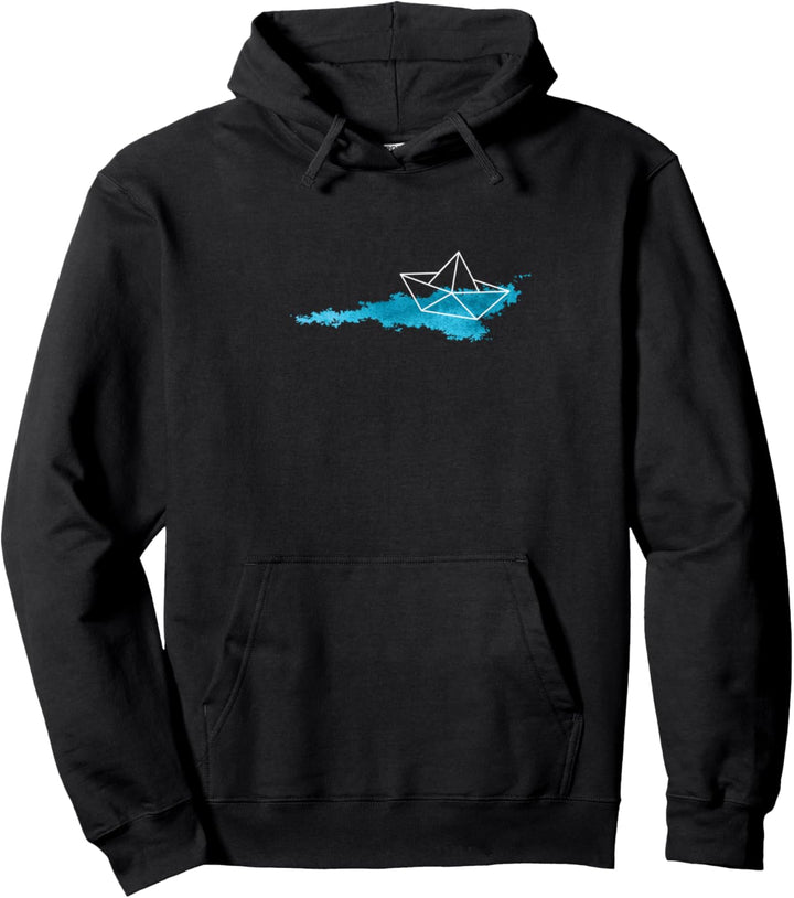 Papierboot Papierschiffchen Meer Tasche Urlaub Pullover Hoodie