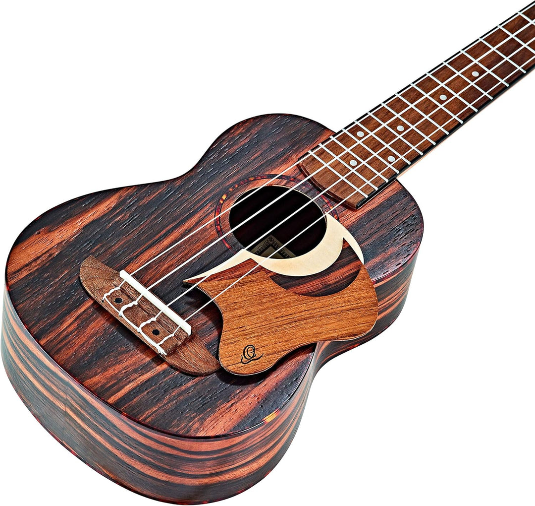 Ortega Guitars Pickguard für Ukulele - geflammtes Ahorn für CC & SO (OWPSC-FMA)