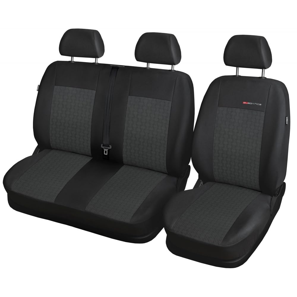 MOTOS Universal-Sitzbezüge Auto für Mercedes Sprinter Autositzbezüge mit aktivem Airbag-System, drei