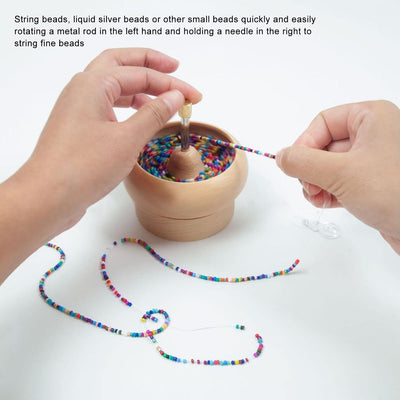 Zerodis Bead Spinner DIY Beading Turning Bowl, Shop LC Rocailles Spinner Armband Waist Beads Kit Ste