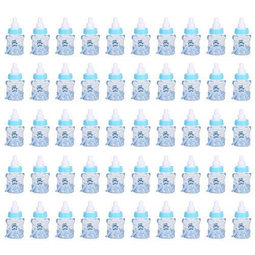 Fdit 50 Stück Candy Flasche Party Geschenke Baby Dusche Flasche Gadgets Partyzubehör Baby Fläschchen