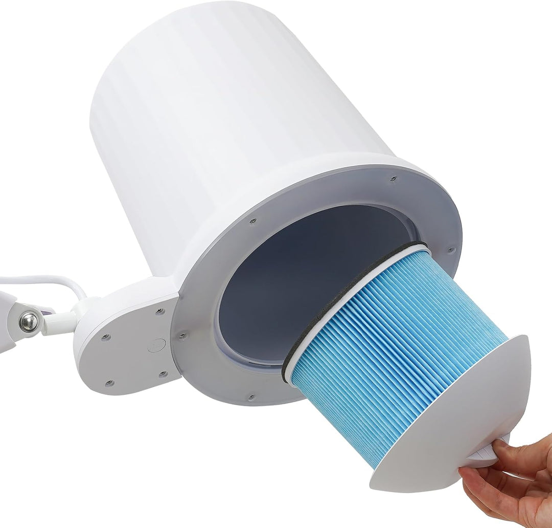 Nagelstaubsauger, 110V~250V Nagelstaubabsaugung 55W Nagelstaubsammelmaschine mit 3 Lichtfarben und 1