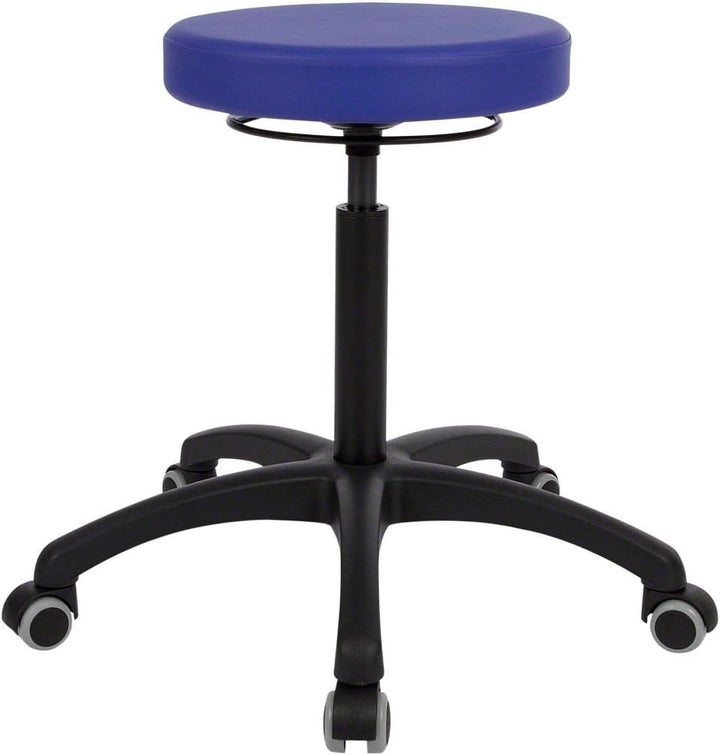 Sport-Tec Drehhocker Standard mit Komfort-Polster und Rollen, Rollhocker Arbeitshocker Grün, Grün