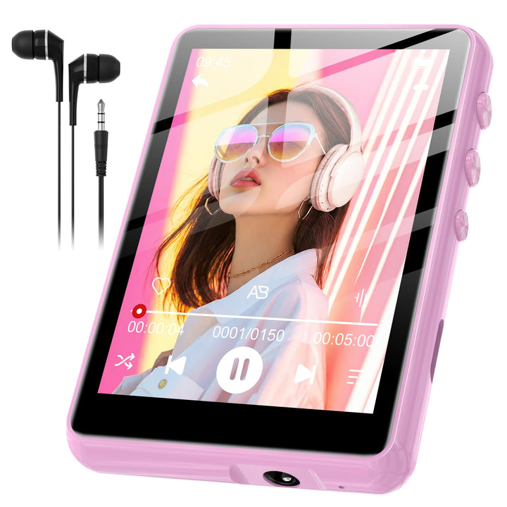 SWOFY 64GB MP3 Player Bluetooth 5.3 HiFi Music Player, 2.4-Zoll Touchscreen MP3 Player mit Lautsprec