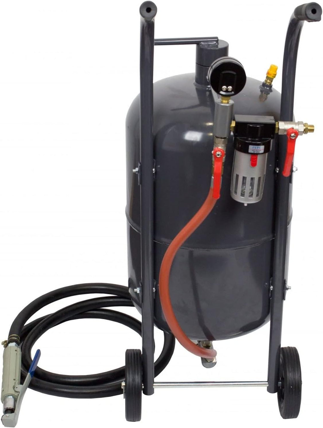 Kruftools Mobiler Sandstrahler, Druckluft-Sand, 80 l