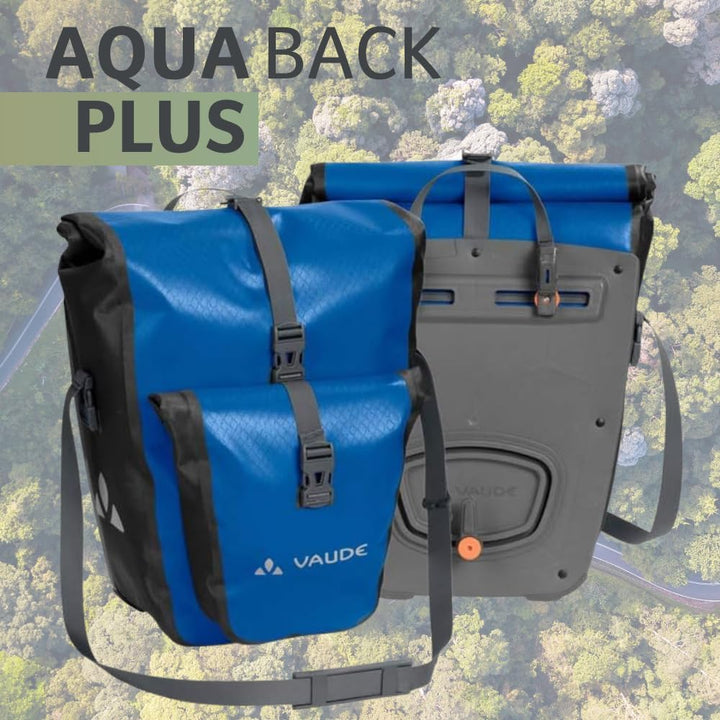 VAUDE Aqua Back Plus - Fahrradtasche - 2 Hinterradtaschen (2x24L) - wasserdicht - Made in Germany Bl