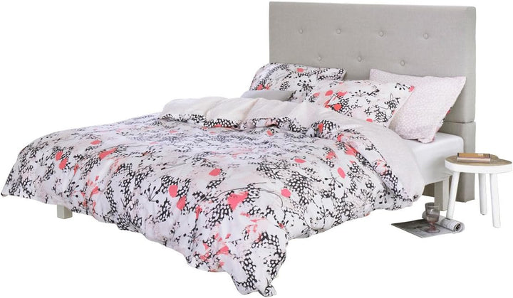 Esprit Puako Mako-Satin Bettwäsche, 155x220 + 1x 80x80, Coral pink