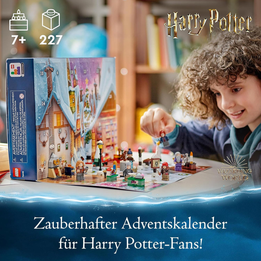 LEGO 76418 Harry Potter Adventskalender 2023, Weihnachtskalender mit 24 Geschenken inkl. 18 Hogsmead