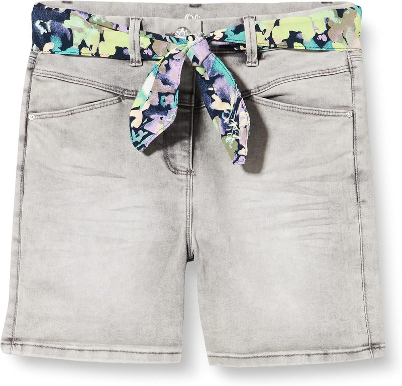 s.Oliver Mädchen Jeans-Shorts 164 Grau, 164 Grau