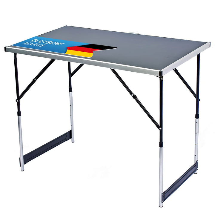 GOODS+GADGETS Klappbarer Multifunktionstisch Mehrzwecktisch Campingtisch Klapptisch Markttisch höhen