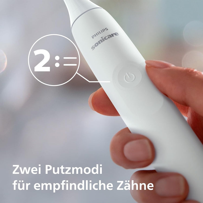 Philips Sonicare 4100 – elektrische Philips Sonicare Zahnbürste für Erwachsene mit 1 x Philips W2 Op