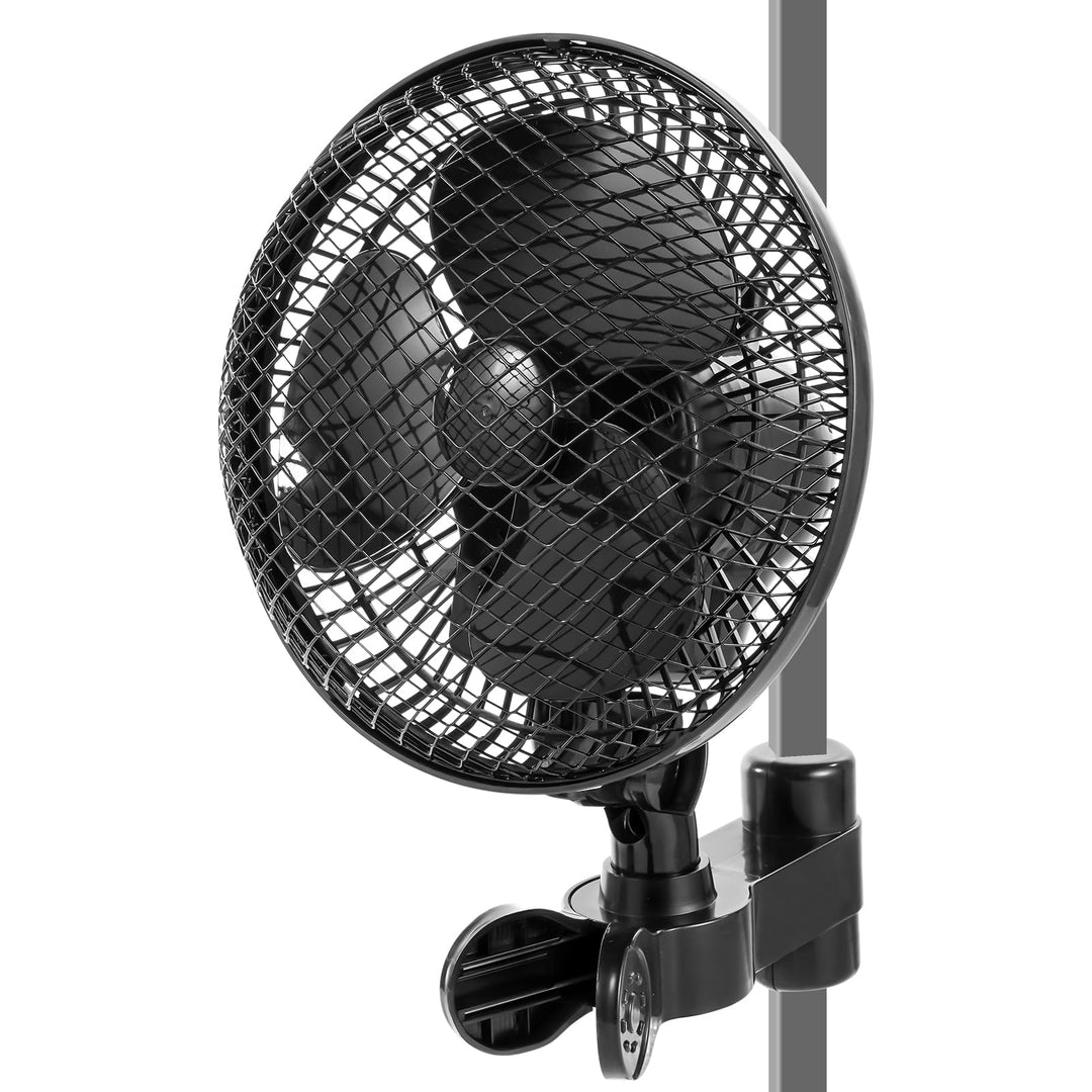 LTPAG Grow Ventilator mit Clip 20W, Oszillierend Leise Klein for Growzelt, 2 Geschwindigkeitsstufen,