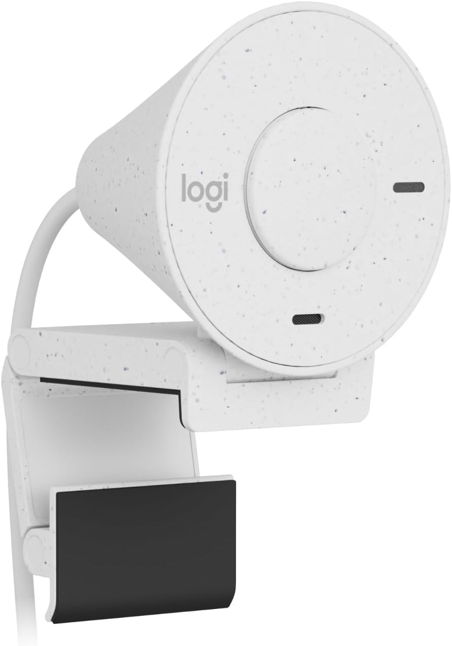 Logitech Brio 300 Full HD-Webcam mit Sichtschutz, Mikrofon mit Rauschunterdrückung, USB-C, Zertifizi