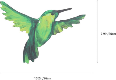 HOMSFOU Metall-Vogel-Wanddekoration, 2 Stück, Eisen, Kolibri, Garten, hängende Skulptur, Tier-Wandau