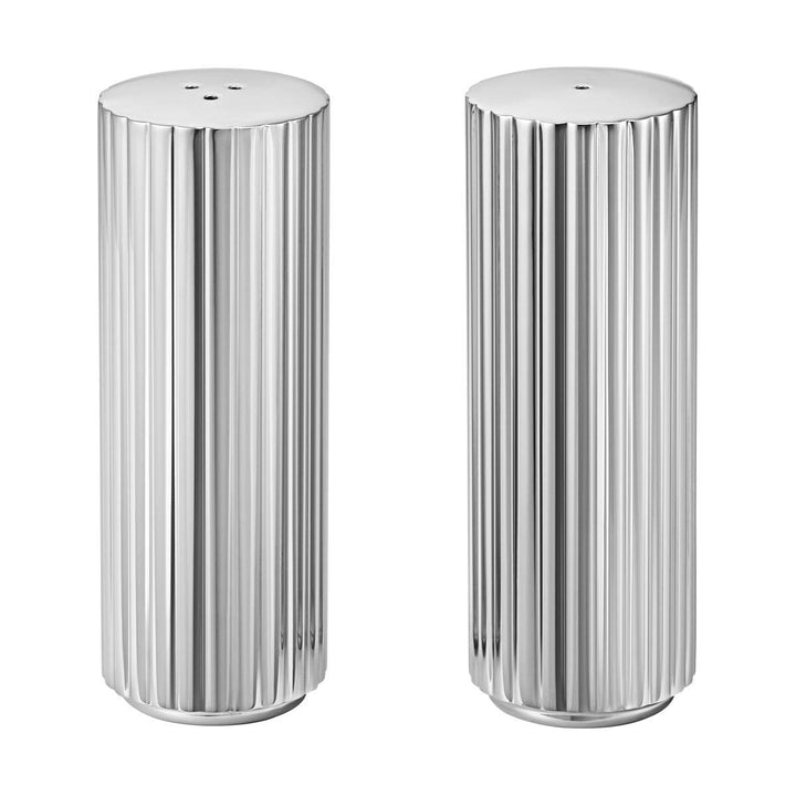 Georg Jensen Bernadotte Salt & Pepper Shakers, Stainless Steel Rot, Rot