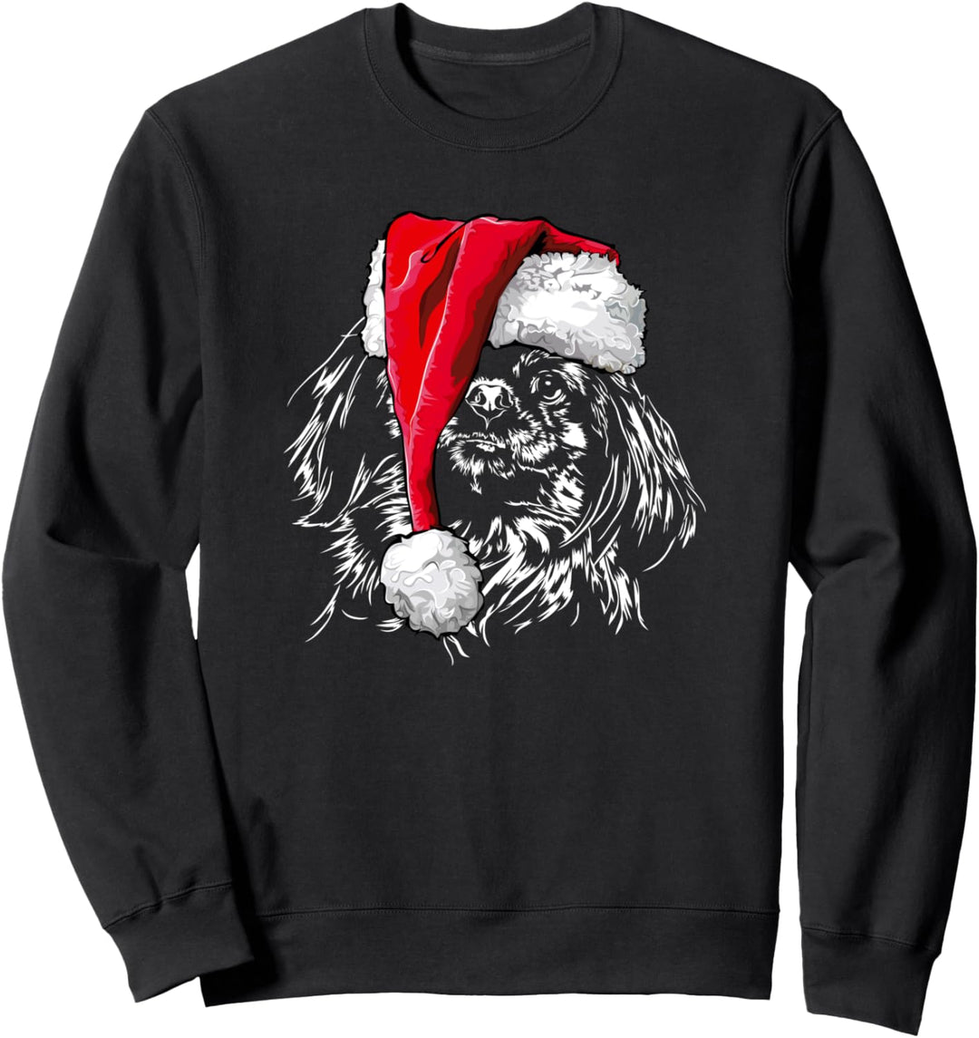Lustiger Pekingese Weihnachtsmann Weihnachten Pekinese Hunde Sweatshirt