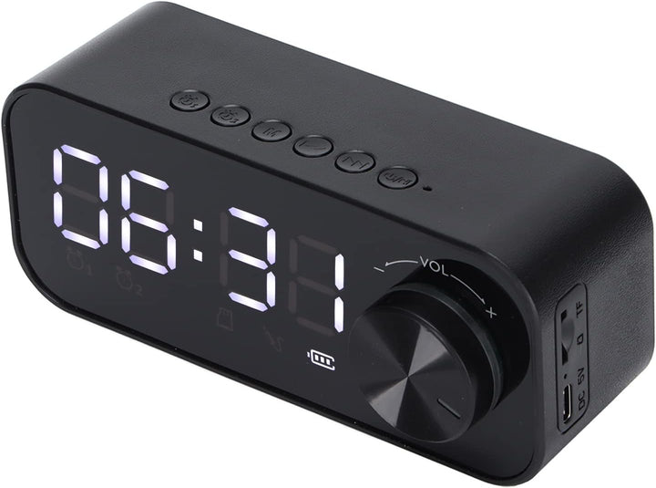 Radiowecker, Multifunktionaler Bluetooth-Lautsprecher, Uhrenlautsprecher, Tragbarer Radiowecker mit