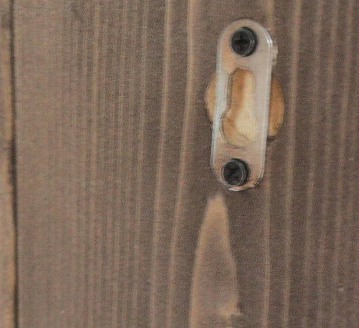 Dekorie Gewürzregal aus Holz - für die Wand oder stehend - Farbe: Geflammt - 5 Stellflächen - 90 x 6