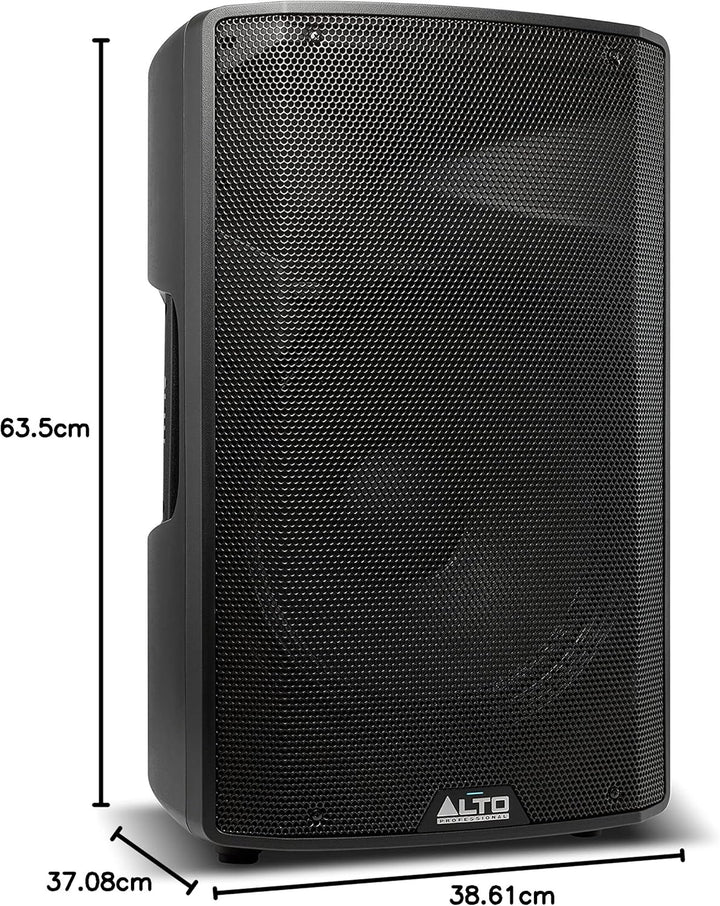 Alto Professional TX315 – 700 Watt 15-Zoll 2-Wege aktiver PA-Lautsprecher mit Signal-Limiting und sc