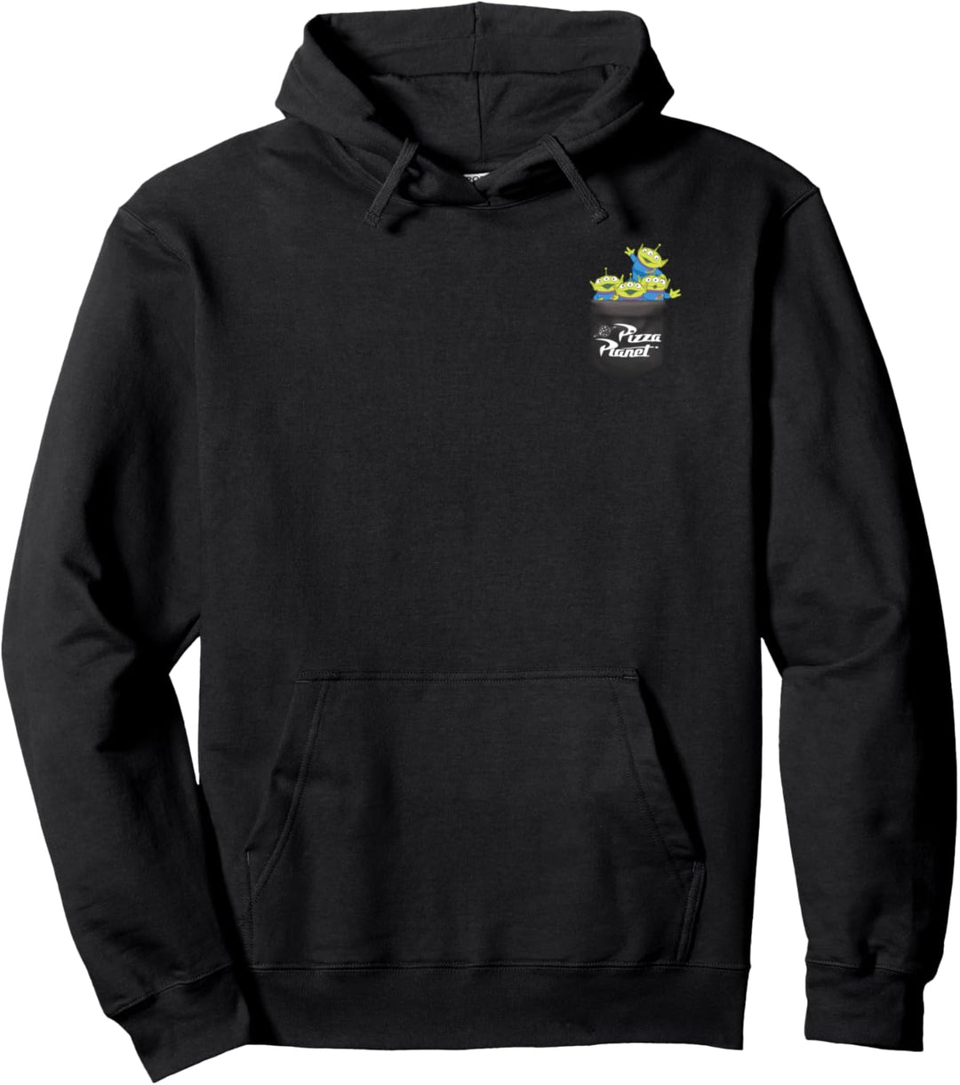 Disney Pixar Toy Story Aliens Pizza Planet Pocket Pullover Hoodie